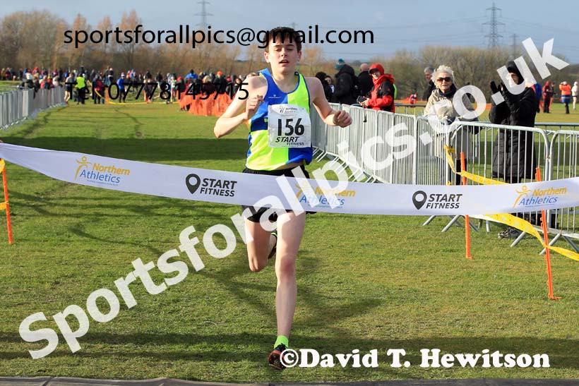 Boys under-15s 2022 Northern Cross Country Champs., Pontefract. Photo: David T. Hewitson/Sports for All Pics